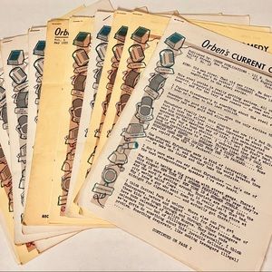 •Jokes by Robert Orden-VINTAGE 10 Joke Newsletters 1959-1960